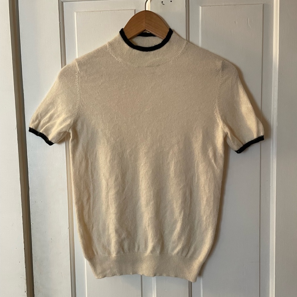 Ines de la Fressange x Uniqlo collab 100% cashmere shirt